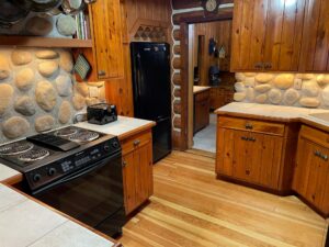 Northern Michigan Lake Rentals Black Bear Lodge Kitchen Area