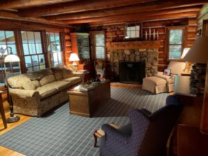 Walloon Lake Vacation Rentals Black Bear Lodge Living Room Area with Furniture